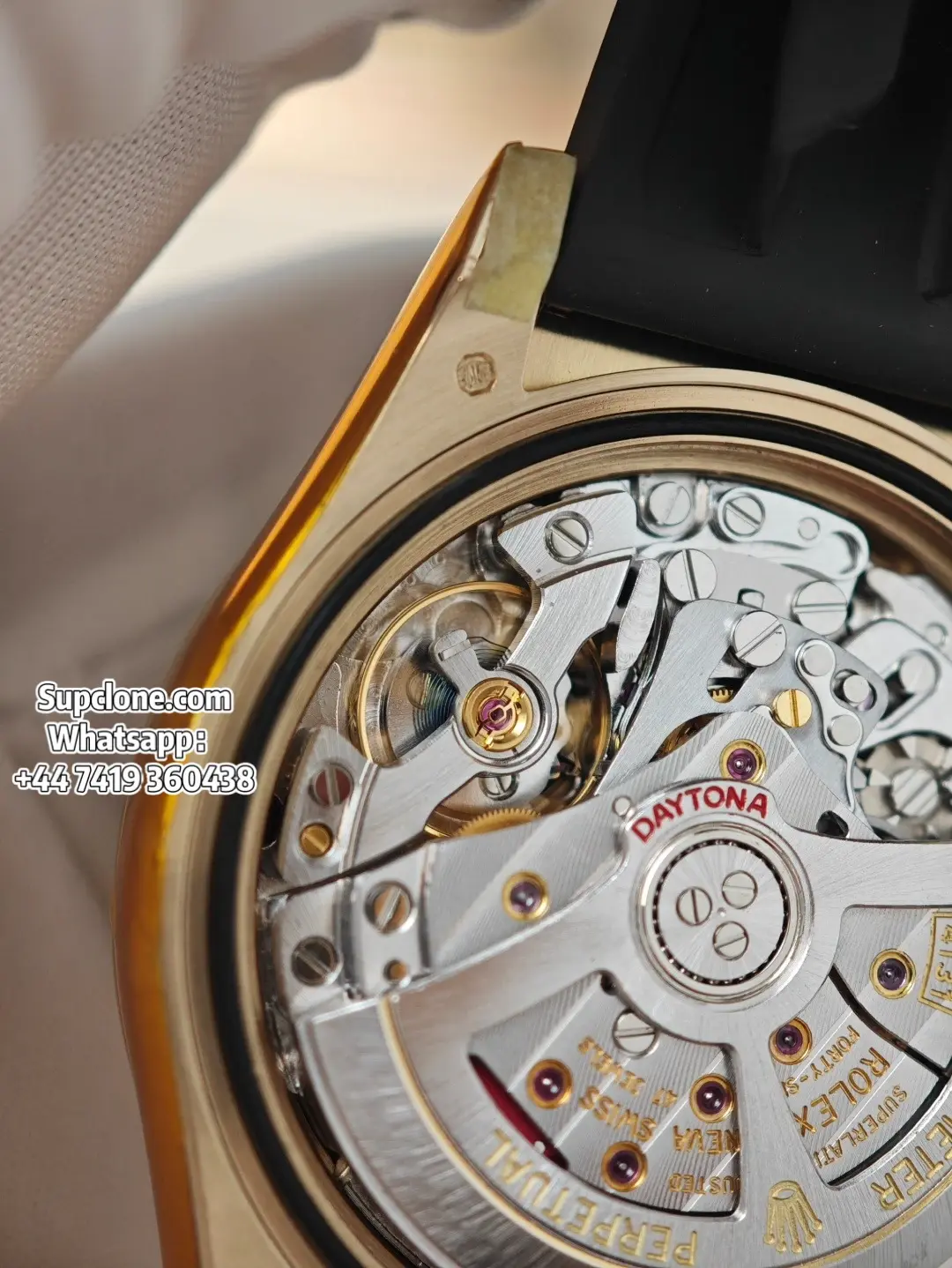 Rolex Super Clone Watches Daytona Gold Diamond M126518ln-0006 4131 Movement (16) Rolex Super Clone Watches Daytona Gold Diamond M126518ln-0006 4131 Movement