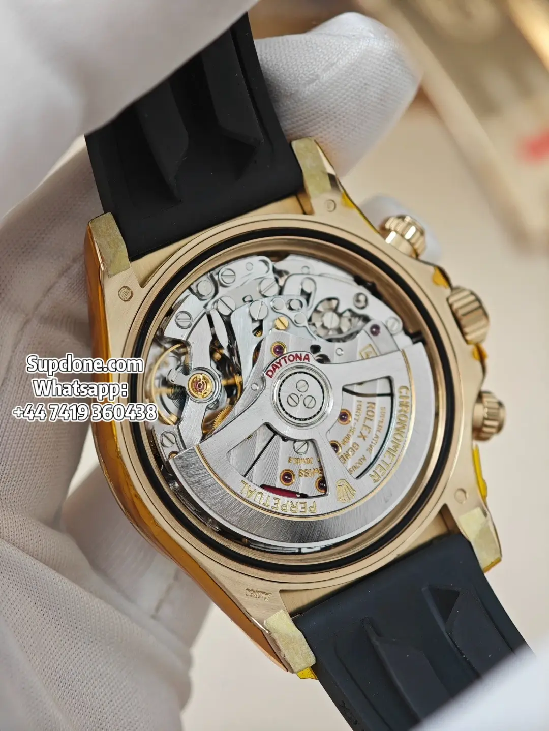 Rolex Super Clone Watches Daytona Gold Diamond M126518ln-0006 4131 Movement (18) Rolex Super Clone Watches Daytona Gold Diamond M126518ln-0006 4131 Movement