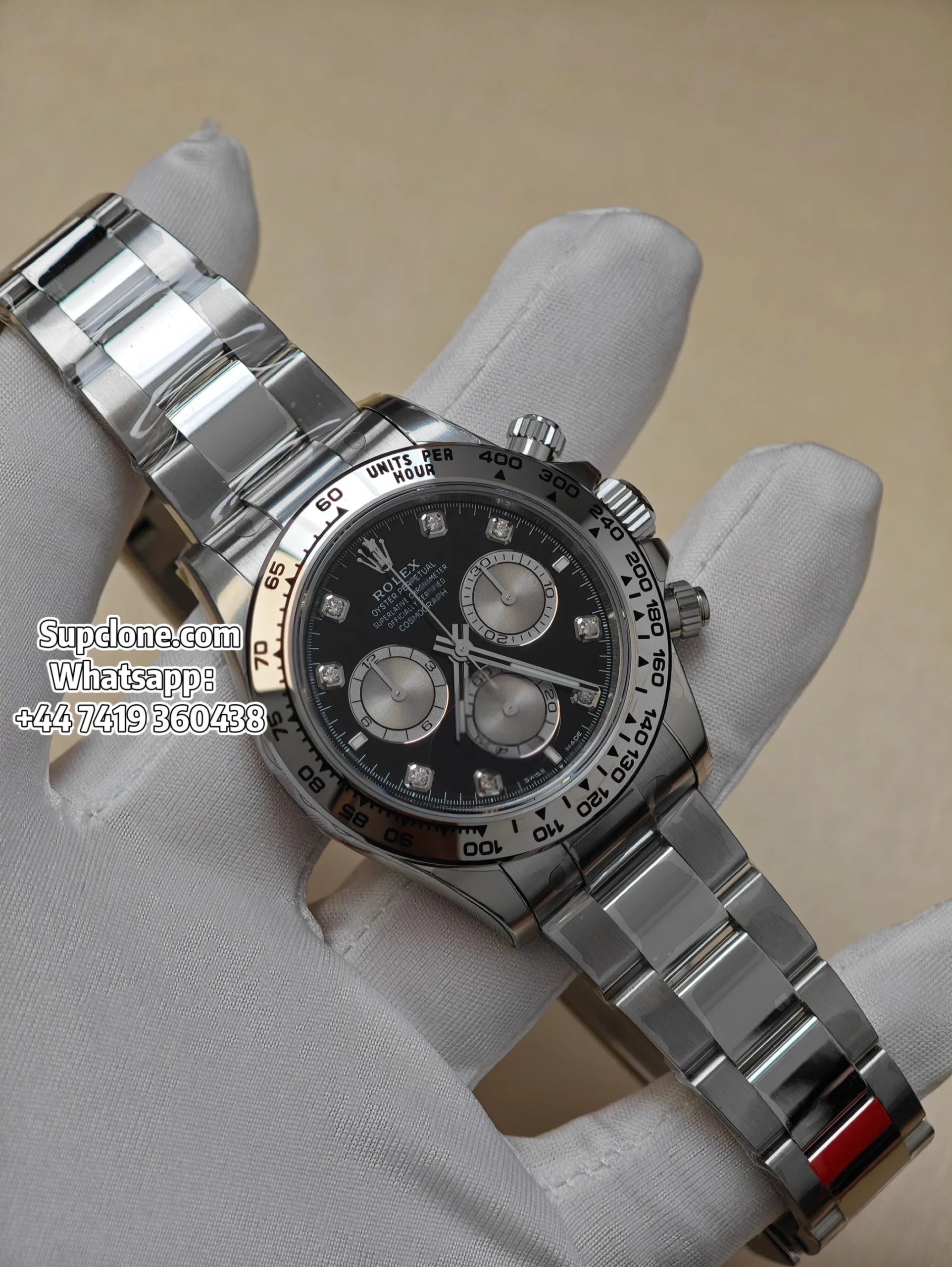 Rolex Super Clone Watches Daytona M126509-0002 Diamond Black Dial 4131 Movement (1) Rolex Super Clone Watches Daytona M126509-0002 Diamond Black Dial 4131 Movement