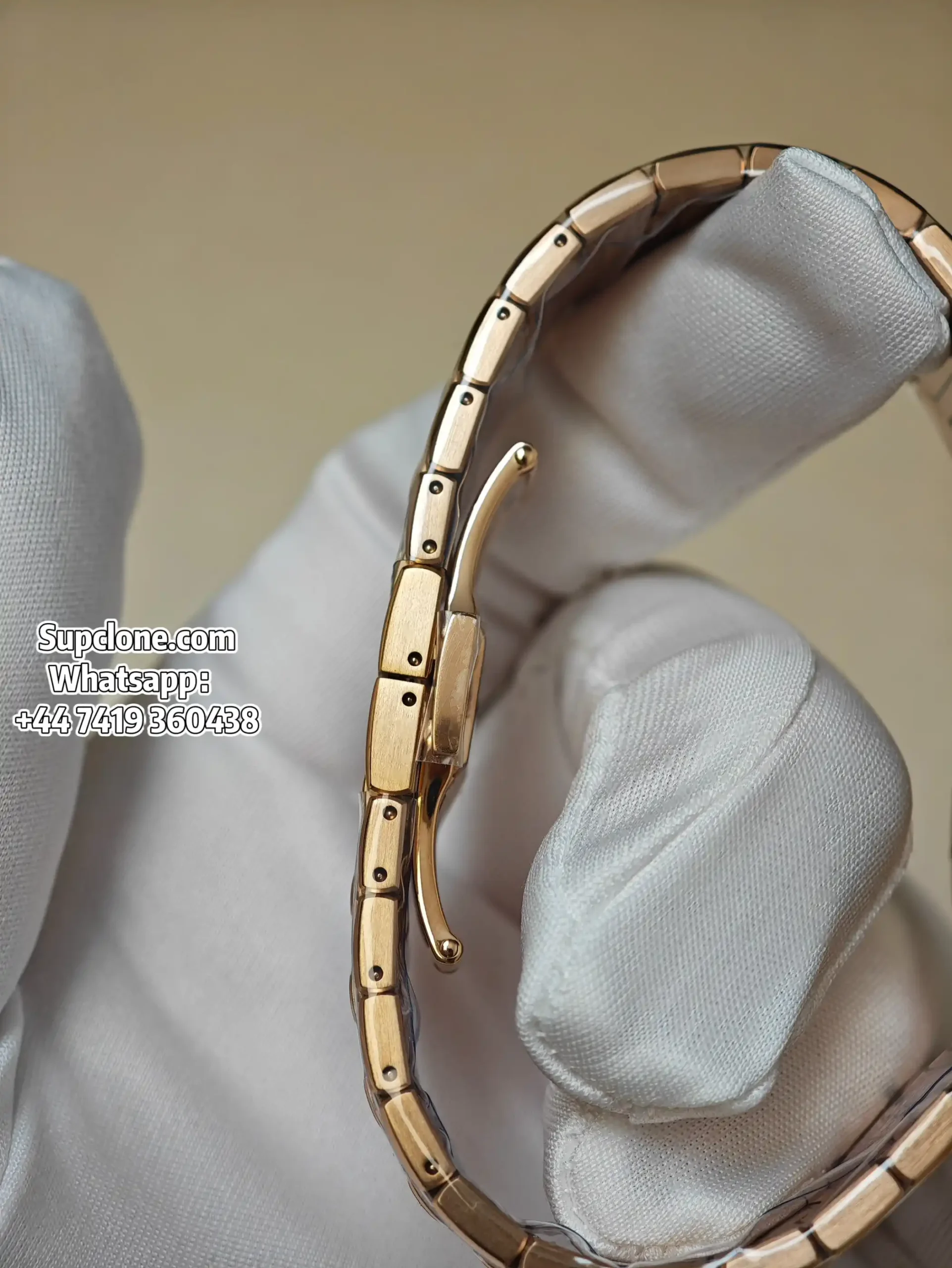 Patek Philippe Super Clone Nautilus 71181200R-001 Rose Gold Diamond Bezel (5) Patek Philippe Super Clone Nautilus 7118/1200R-001 Rose Gold Diamond Bezel Cal.324