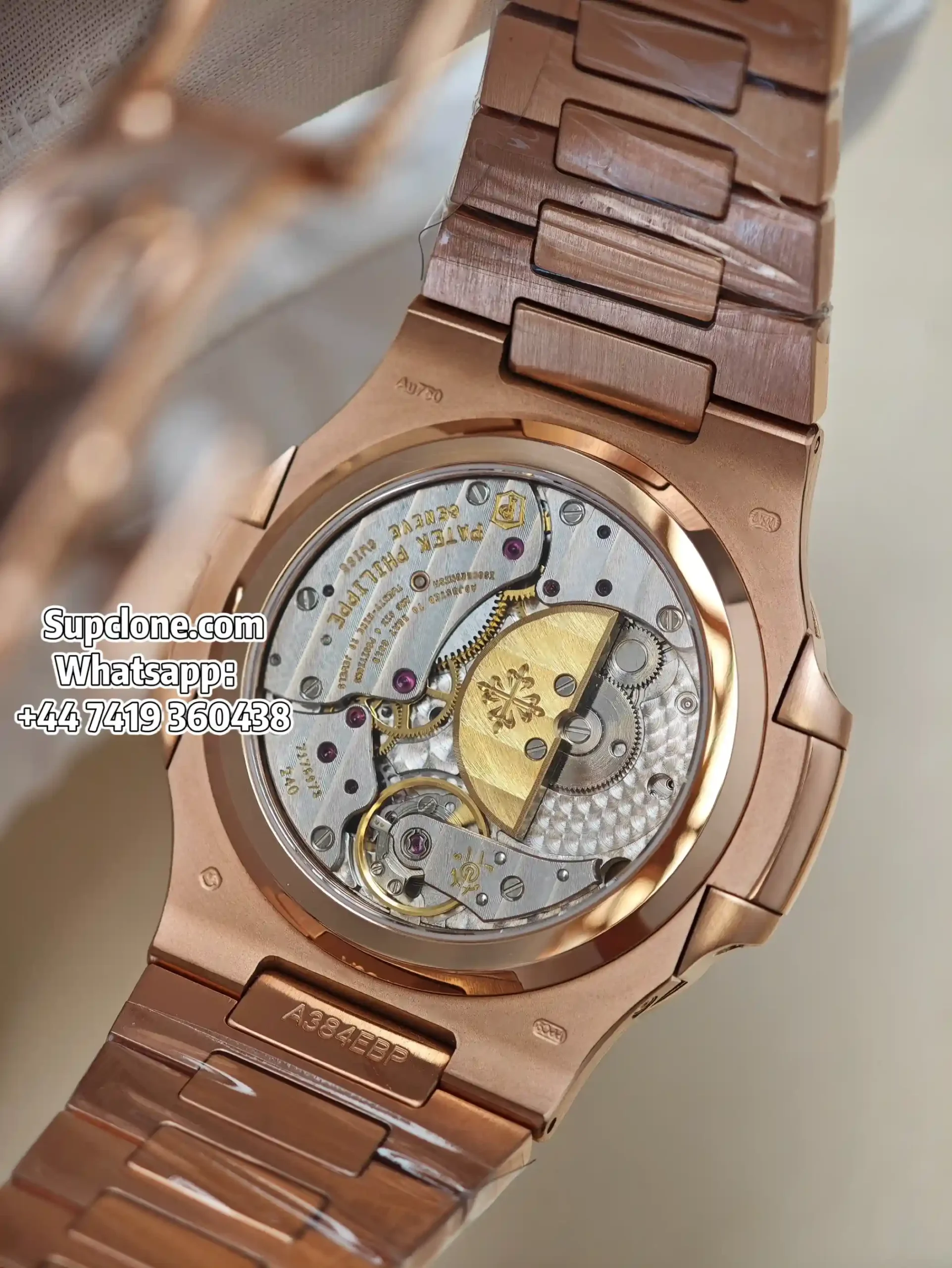 Patek Philippe Super Clone Watches Nautilus 5712/1R-001 Rose Gold Tungsten Cal.240