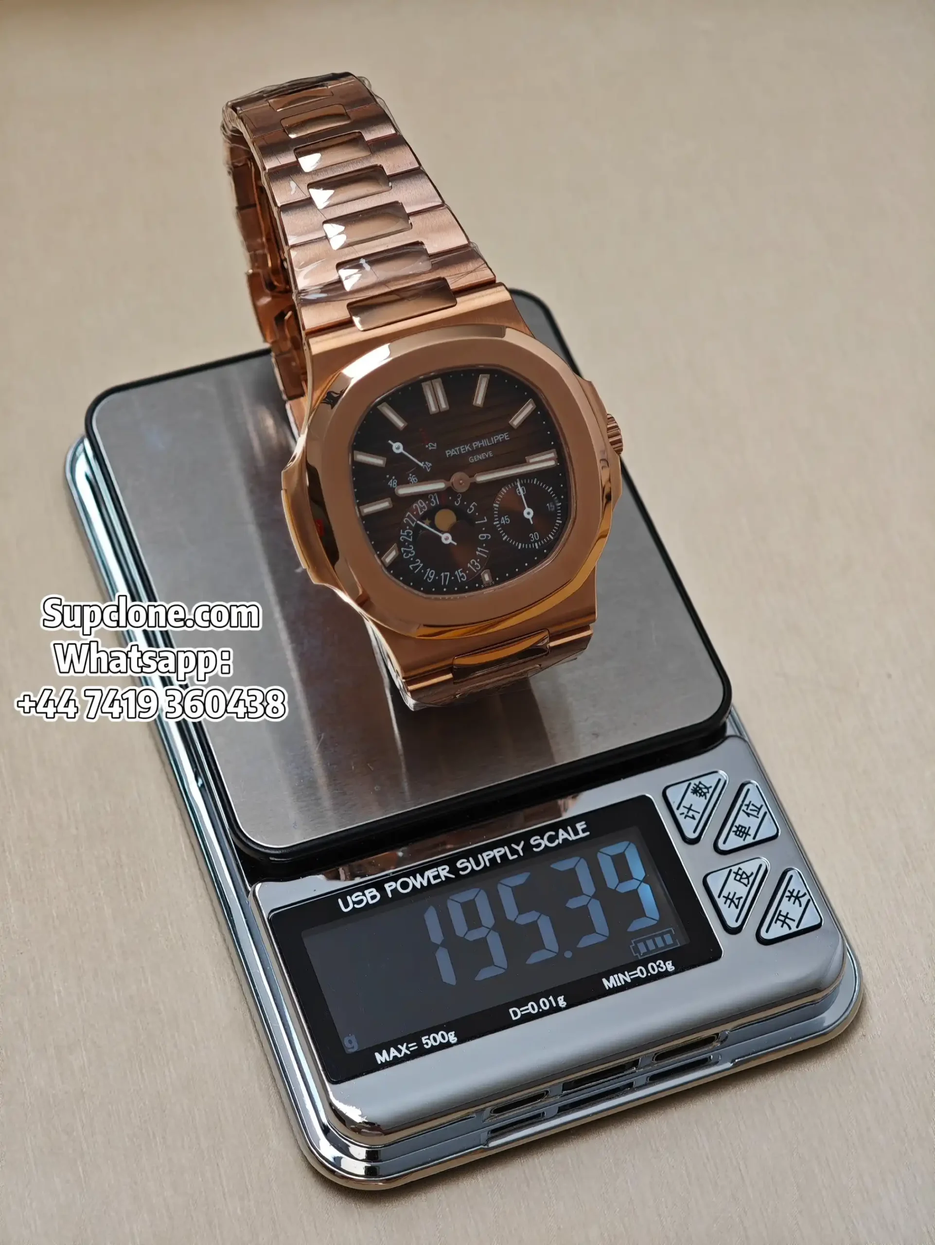 Patek Philippe Super Clone Watches Nautilus 5712/1R-001 Rose Gold Tungsten Cal.240