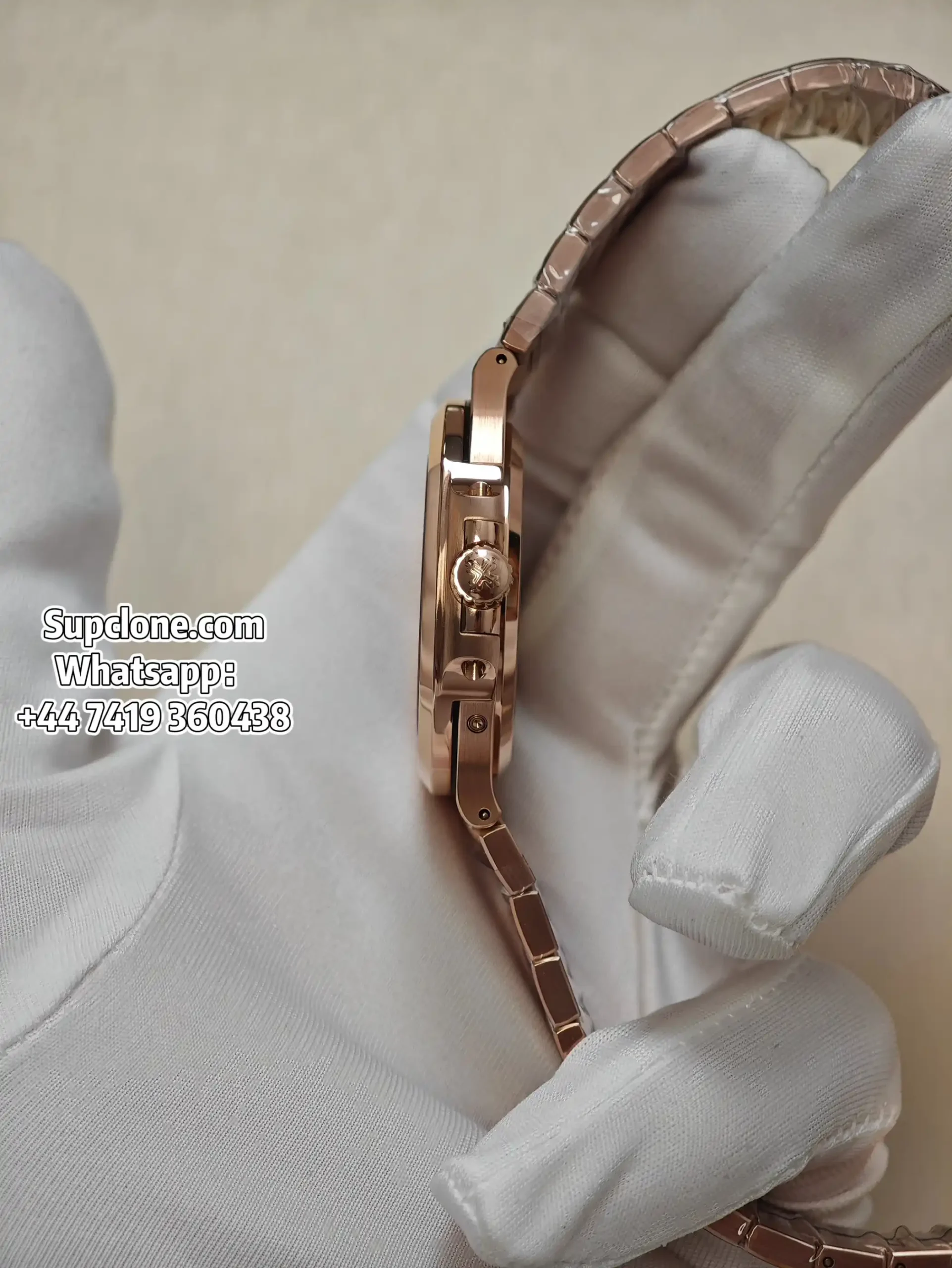 Patek Philippe Super Clone Watches Nautilus 5712/1R-001 Rose Gold Tungsten Cal.240