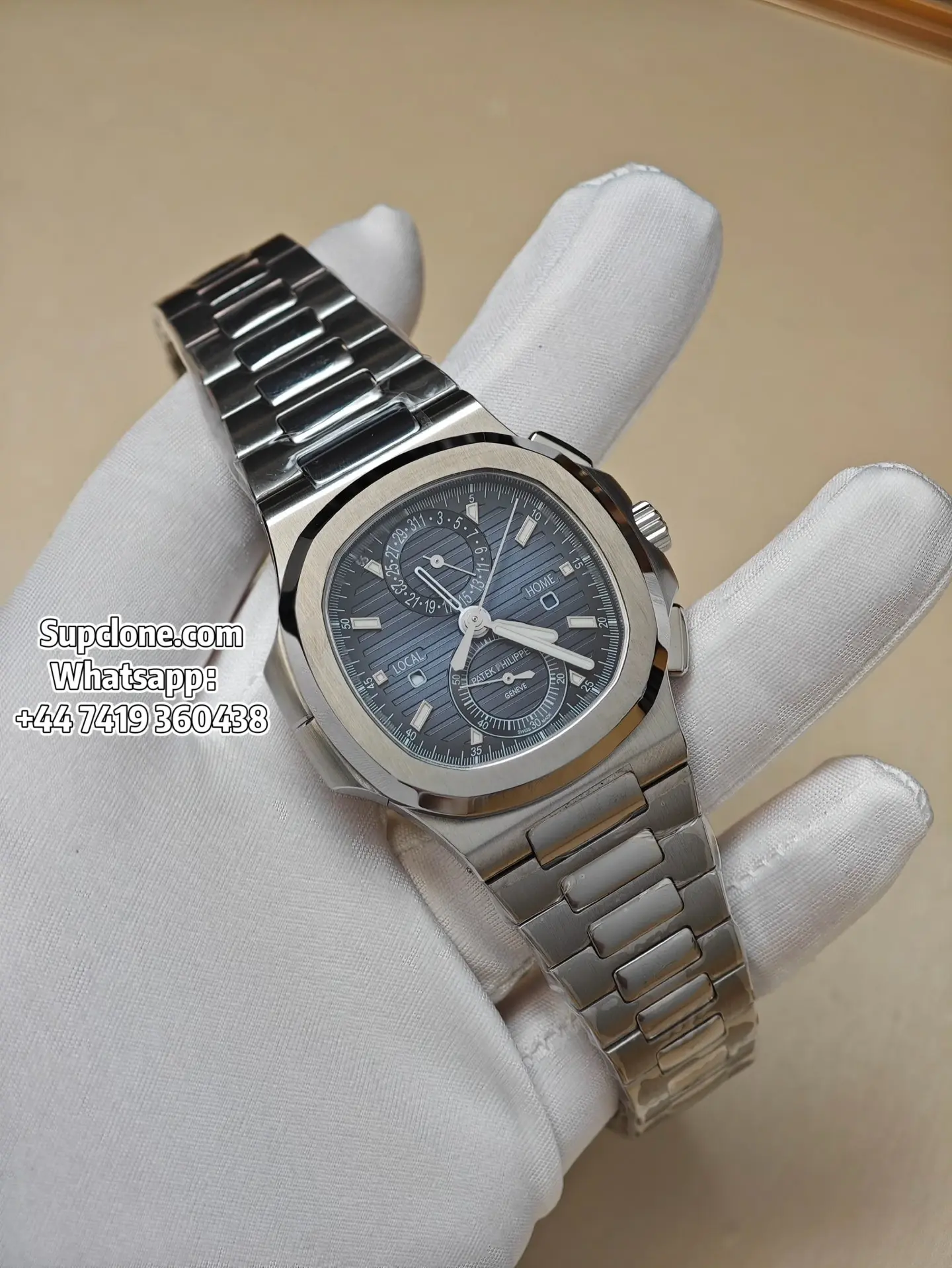 Patek Philippe Super Clone Watches Nautilus 5990/1A-011 Blue Dial Chronograph