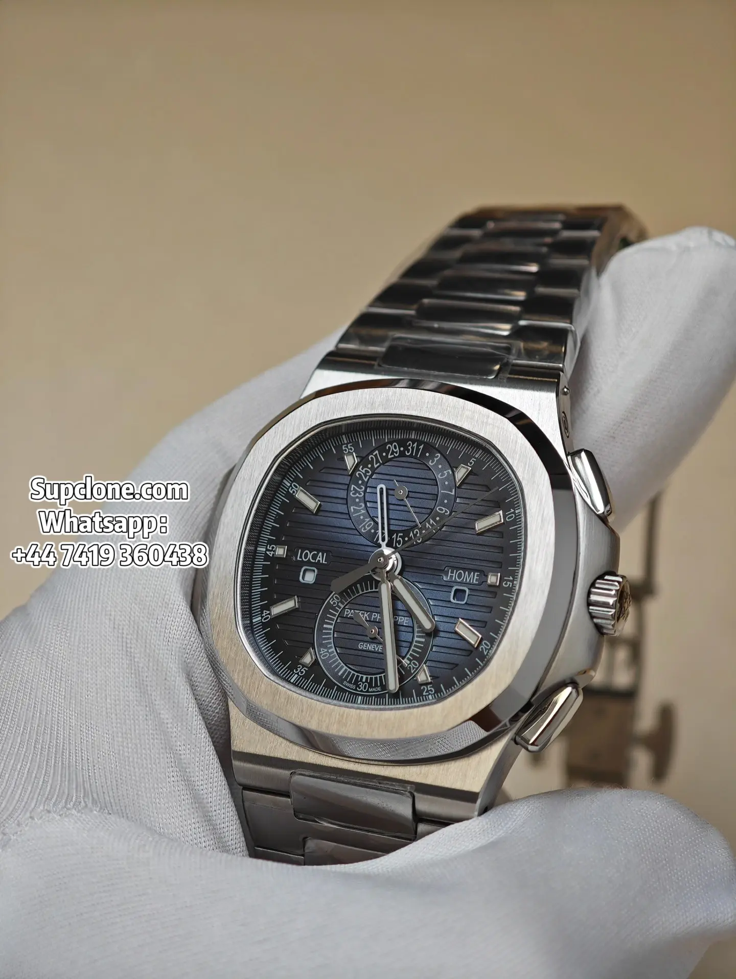 Patek Philippe Super Clone Watches Nautilus 5990/1A-011 Blue Dial Chronograph