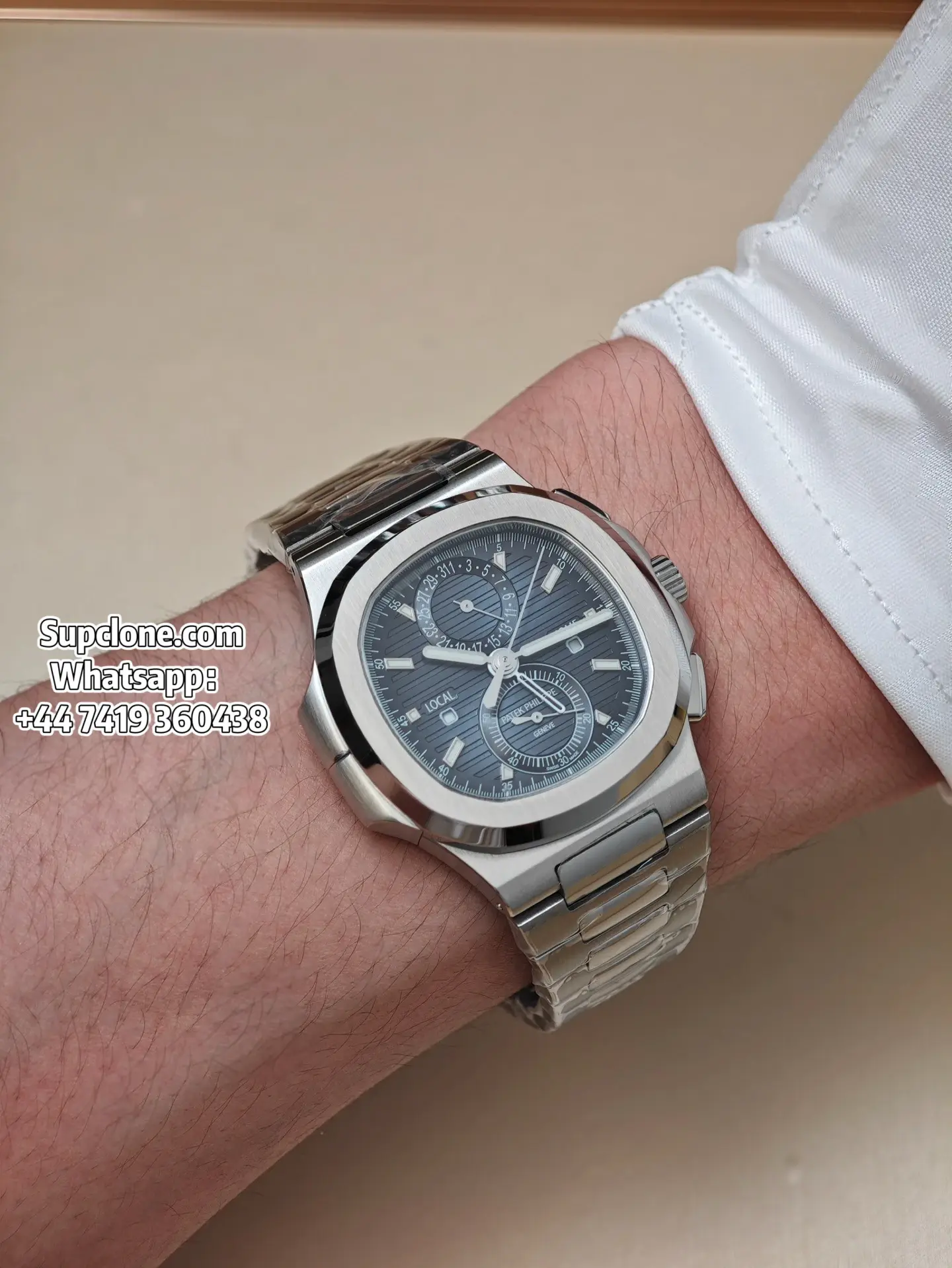 Patek Philippe Super Clone Watches Nautilus 5990/1A-011 Blue Dial Chronograph