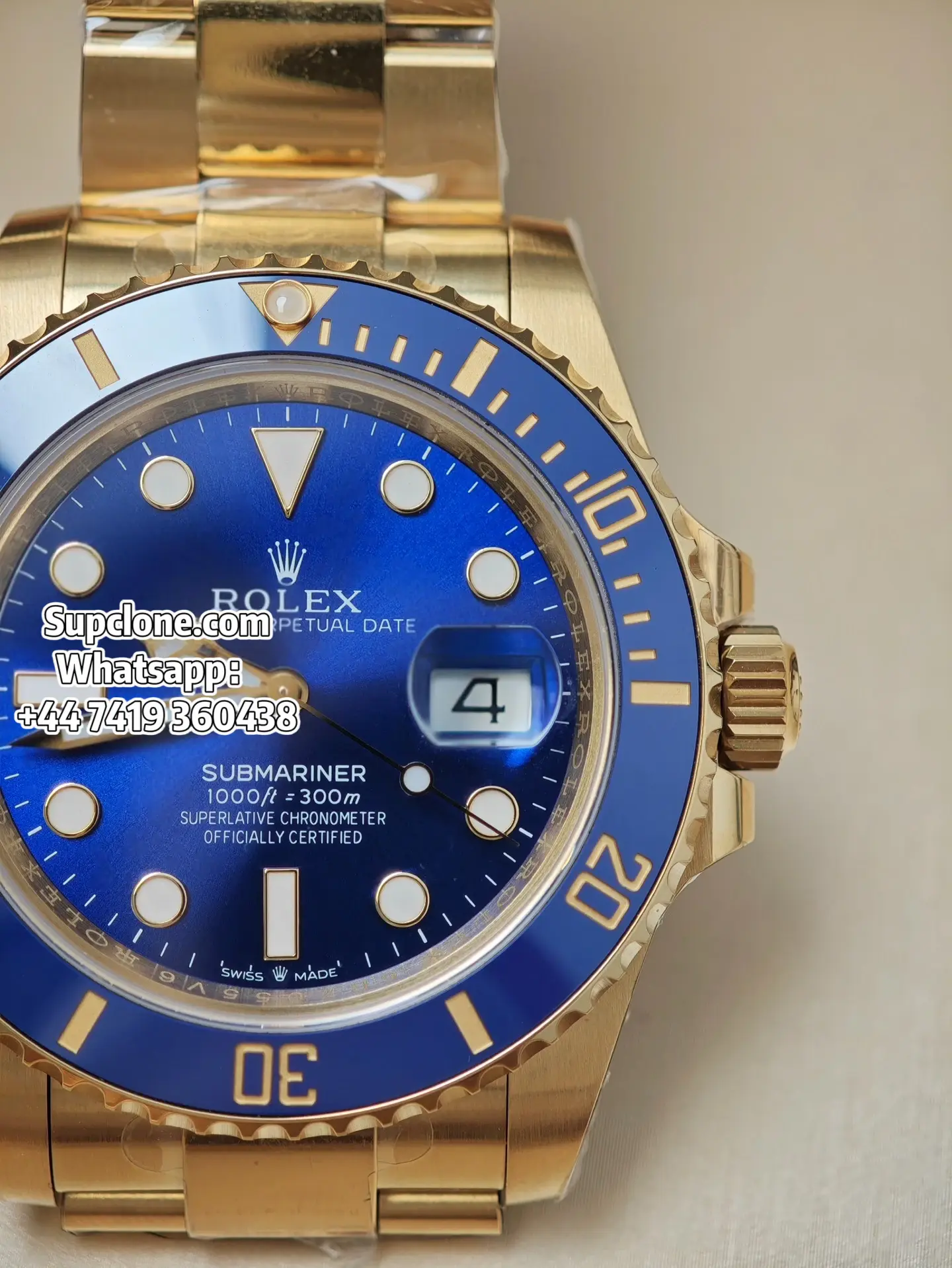 Rolex Super Clone Watches 18K Gold Blue Dial Submariner 126618LB 3235 Movement (13) Rolex Super Clone Watches 18K Gold Blue Dial Submariner 126618LB 3235 Movement