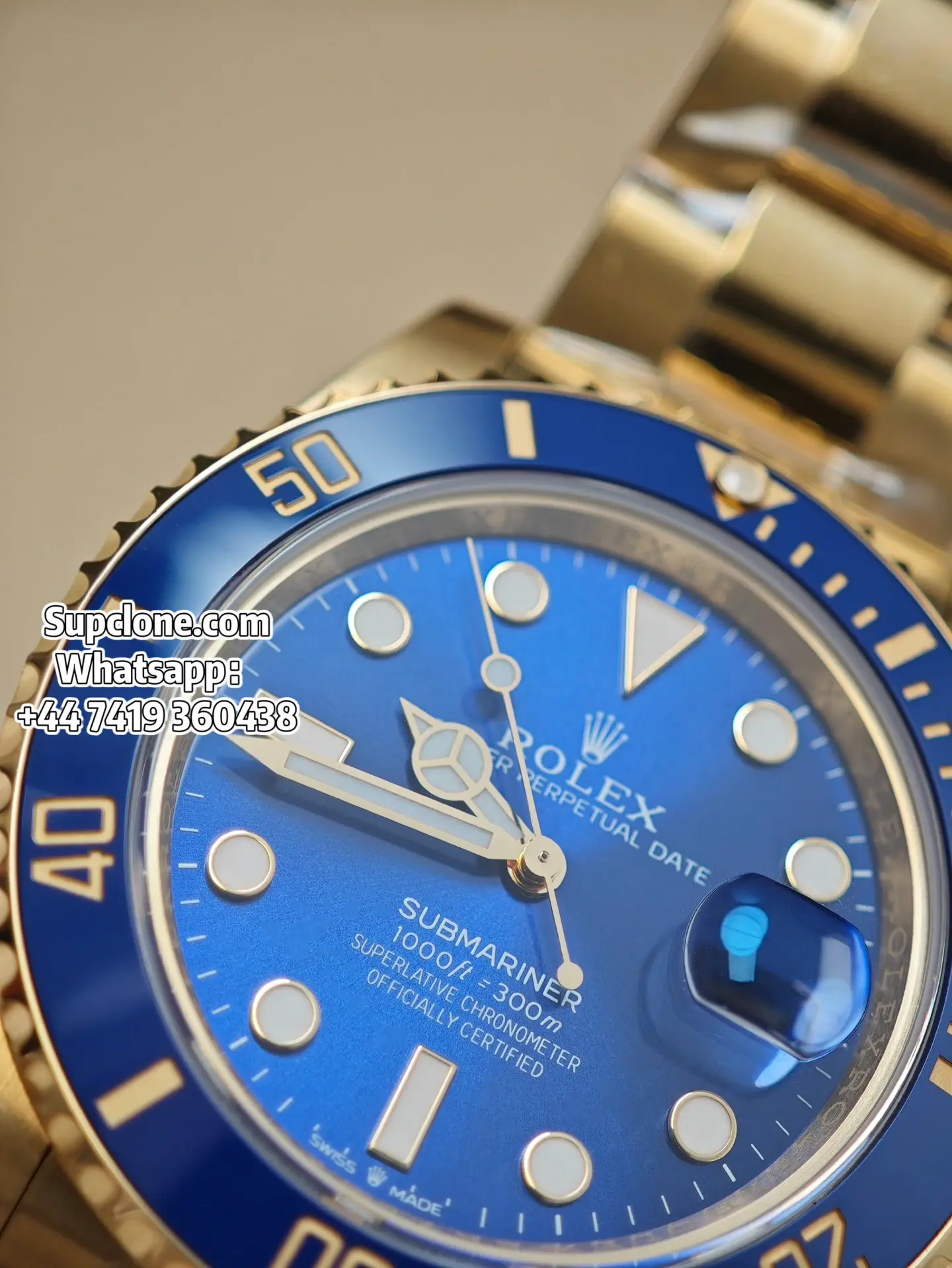 Rolex Super Clone Watches 18K Gold Blue Dial Submariner 126618LB 3235 Movement (17) Rolex Super Clone Watches 18K Gold Blue Dial Submariner 126618LB 3235 Movement