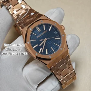 Audemars Piguet Super Clone Watches Royal Oak 41 15510OR Rose Gold Blue Dial