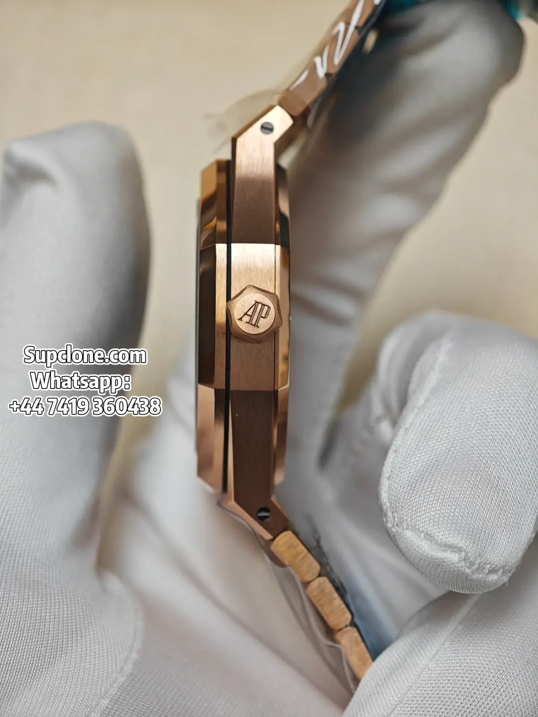 Audemars Piguet Super Clone Watches Royal Oak 41 15510OR Rose Gold Blue Dial
