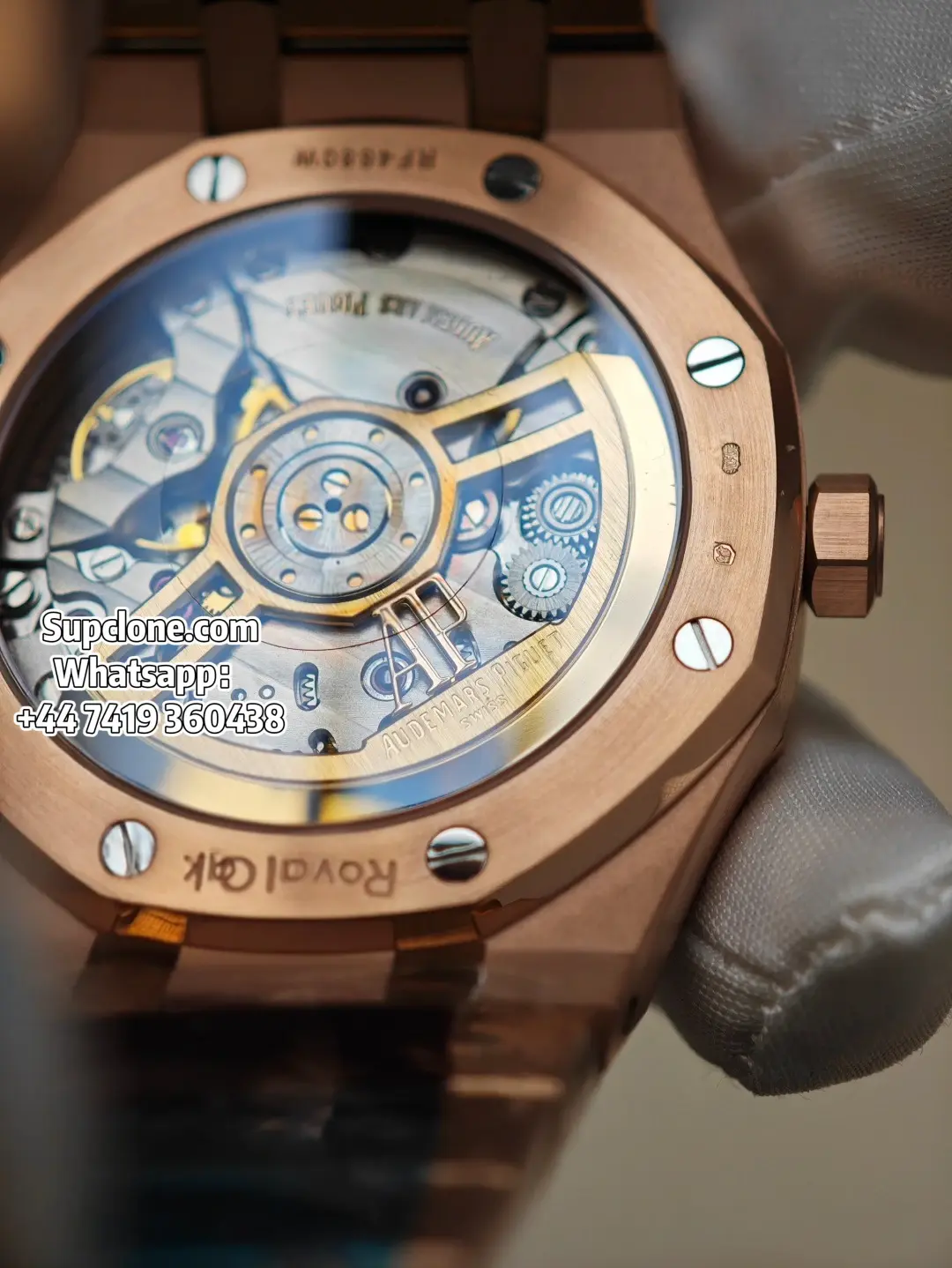 Audemars Piguet Super Clone Watches Royal Oak 41 15510OR Rose Gold Blue Dial