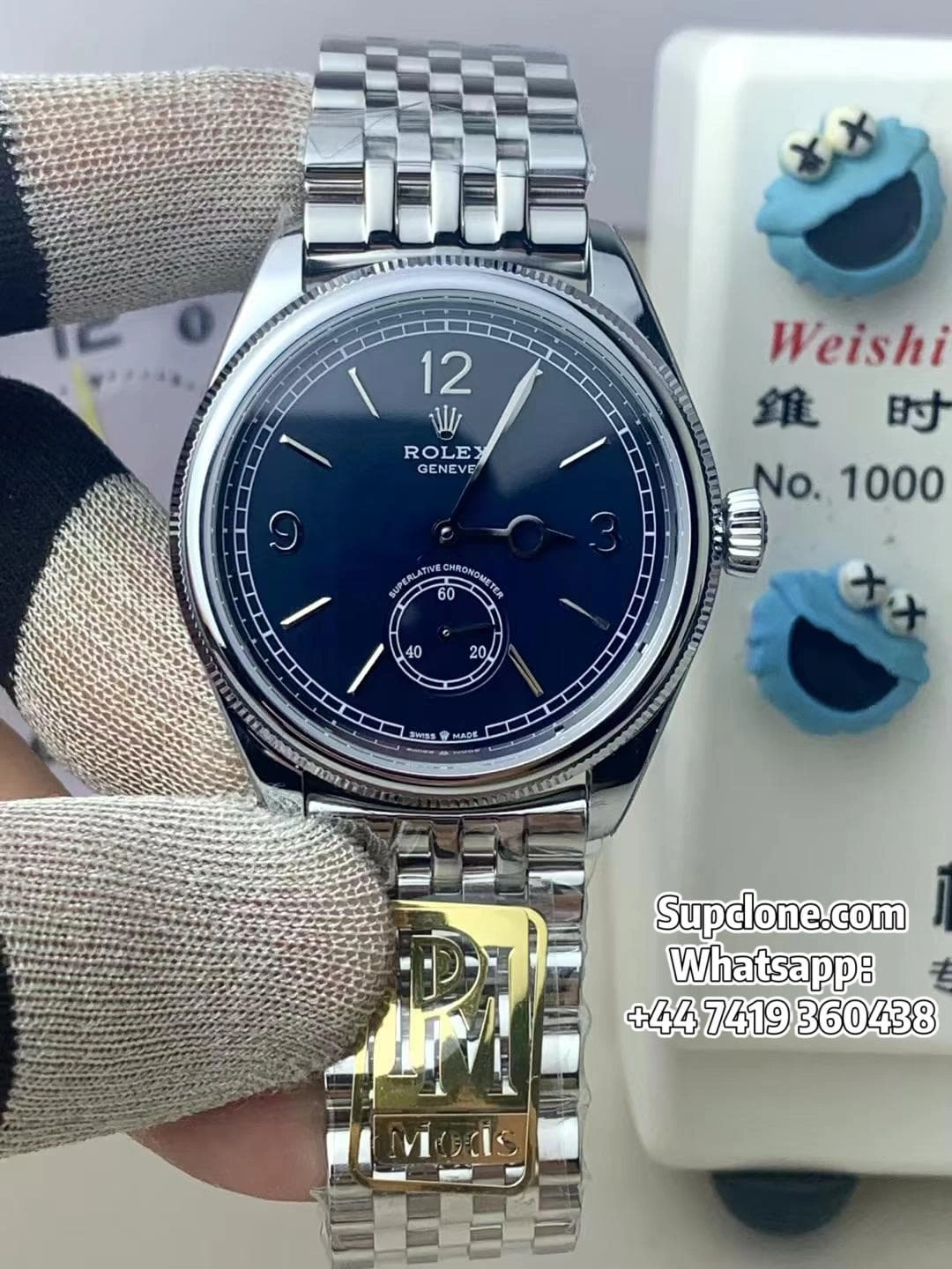 PPM Rolex 1908 Steel Blue Dial